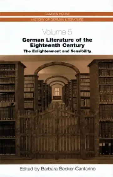 Cover of German Literature of the Eighteenth Century
