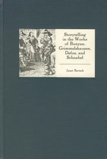 Cover of Storytelling in the Works of Bunyan, Grimmelshausen, Defoe, and Schnabel