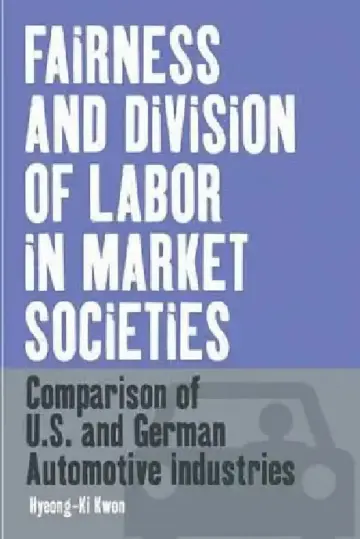 Cover of Fairness and Division of Labor in Market Societies