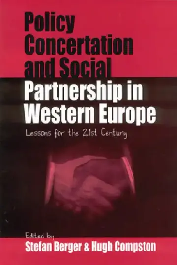 Cover of Policy Concertation and Social Partnership in Western Europe