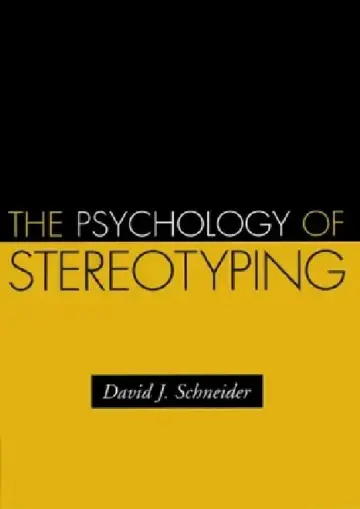 Cover of The Psychology of Stereotyping