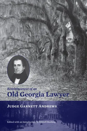 Cover of Reminiscences of an Old Georgia Lawyer