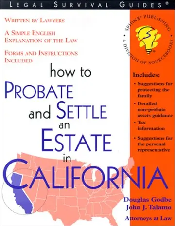 Cover of How to Probate and Settle an Estate in California