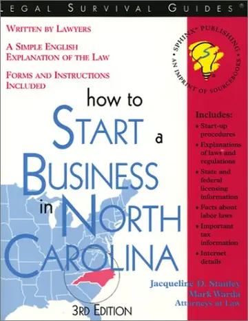 Cover of How to Start a Business in North Carolina