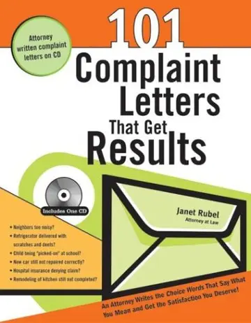 Cover of 101 Complaint Letters That Get Results