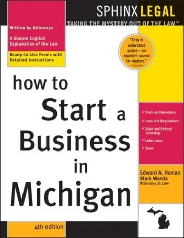 Cover of How to Start a Business in Michigan