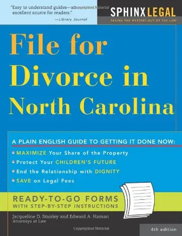 Cover of File for Divorce in North Carolina