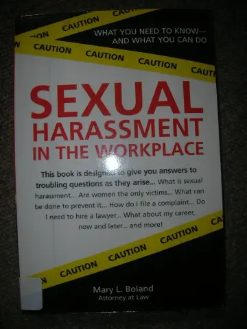 Cover of Sexual Harassment in the Workplace