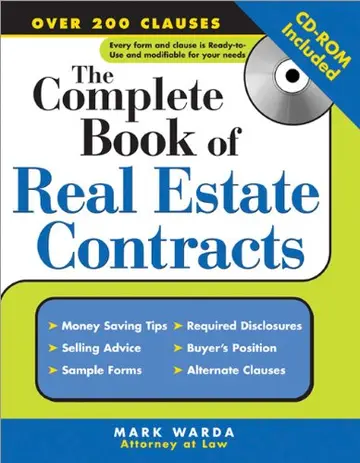 Cover of The Complete Book of Real Estate Contracts