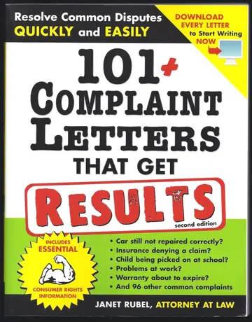 Cover of 101+ Complaint Letters That Get Results