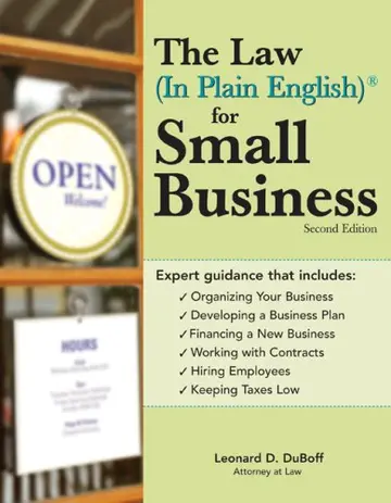 Cover of The Law in Plain English for Small Business