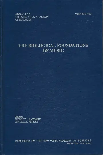 Cover of The Biological Foundations of Music