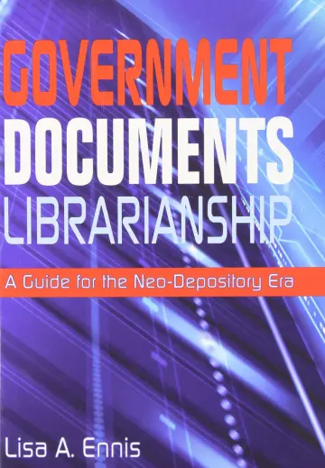 Cover of Government Documents Librarianship
