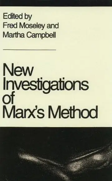 Cover of New Investigations of Marx's Method
