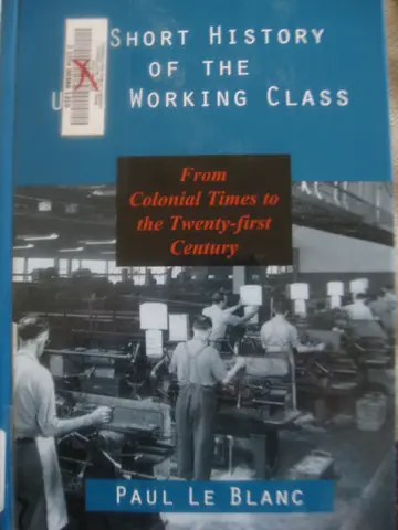 Cover of A Short History of the U.S.Working Class