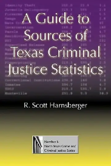 Cover of A Guide to Sources of Texas Criminal Justice Statistics