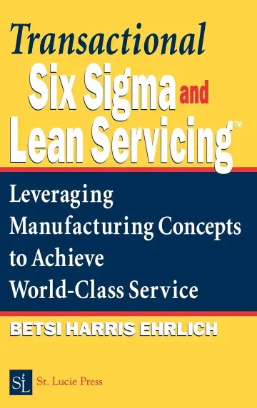 Cover of Transactional Six Sigma and Lean Servicing