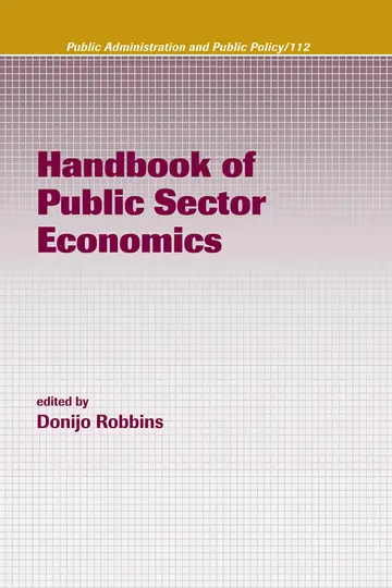 Cover of Handbook of Public Sector Economics