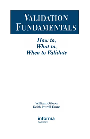 Cover of Validation Fundamentals