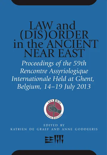 Cover of Law and (Dis)Order in the Ancient Near East