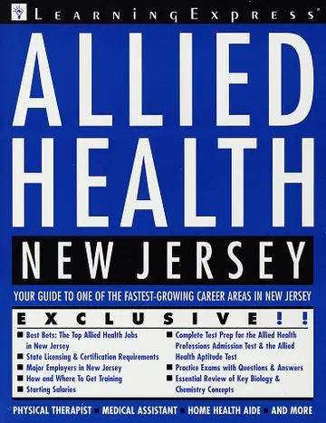 Cover of Allied Health New Jersey