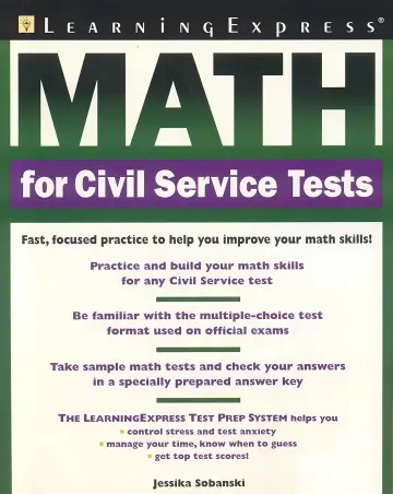 Cover of Math for civil service tests