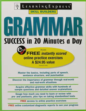 Cover of Grammar Success in 20 Minutes a Day