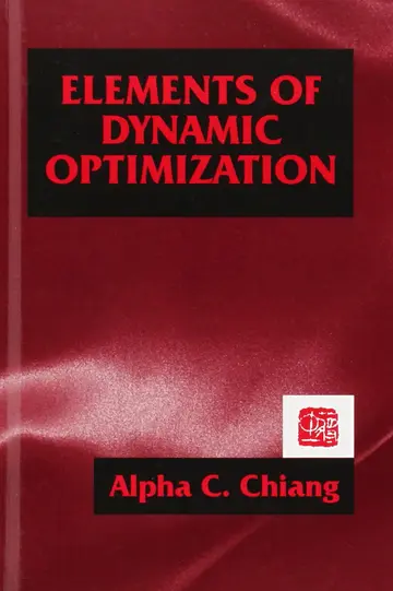 Cover of Elements of Dynamic Optimization