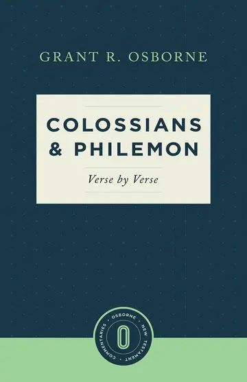 Cover of Colossians & Philemon Verse by Verse