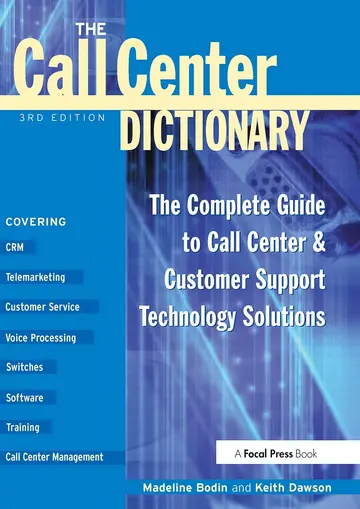 Cover of The Call Center Dictionary