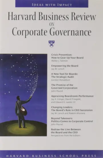 Cover of Harvard Business Review on Corporate Governance