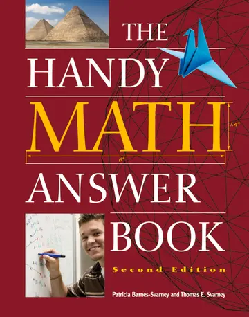 Cover of The Handy Math Answer Book
