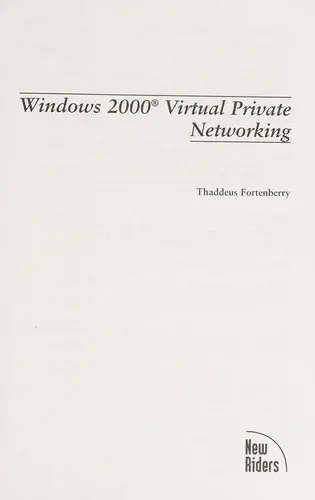 Cover of Windows 2000 Virtual Private Networking