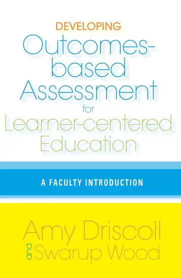 Cover of Developing Outcomes-Based Assessment for Learner-Centered Education