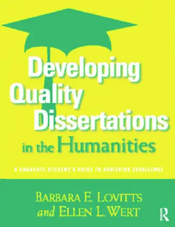 Cover of Developing Quality Dissertations in the Humanities