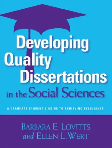 Cover of Developing Quality Dissertations in the Social Sciences