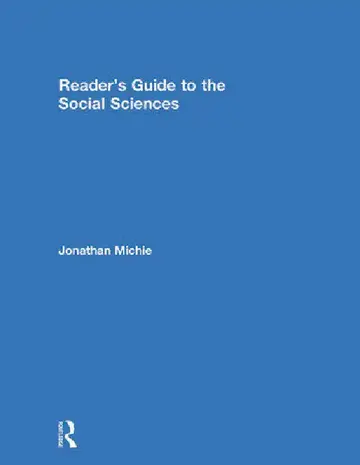 Cover of Reader's Guide to the Social Sciences