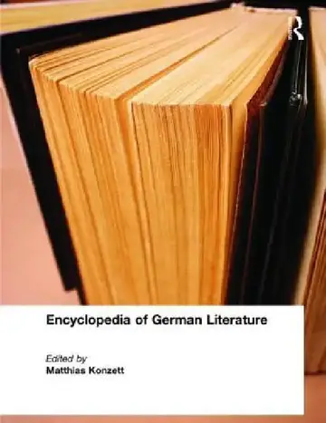 Cover of Encyclopedia of German Literature