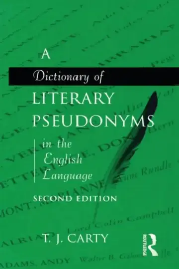 Cover of A Dictionary of Literary Pseudonyms in the English Language