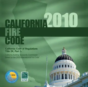 Cover of California Fire Code, Title 24 Part 9