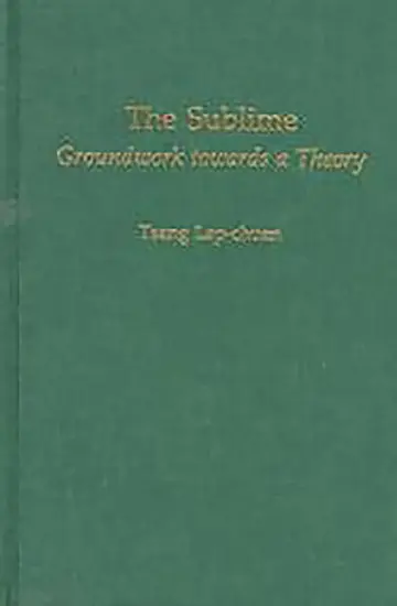 Cover of The Sublime – Groundwork towards a Theory