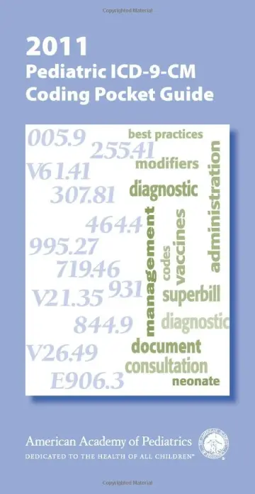 Cover of 2011 ICD-9-CM Pediatric Coding Pocket Guide