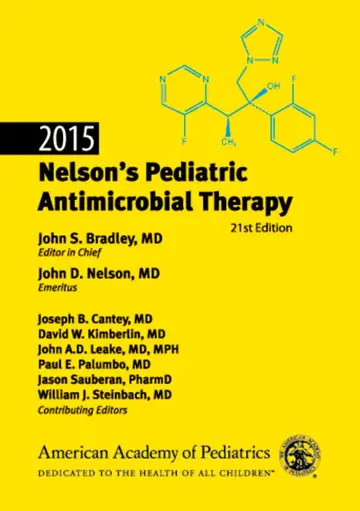 Cover of 2015 Nelson's Pediatric Antimicrobial Therapy