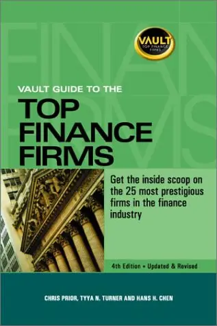 Cover of Vault Guide to the Top Finance Firms