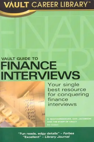 Cover of Vault Guide to Finance Interviews