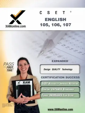 Cover of Cset English 105, 106, 107 Teacher Certification Test Prep Study Guide