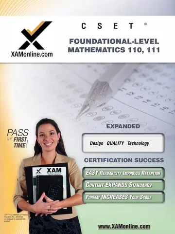 Cover of Cset Foundational-Level Mathematics 110, 111