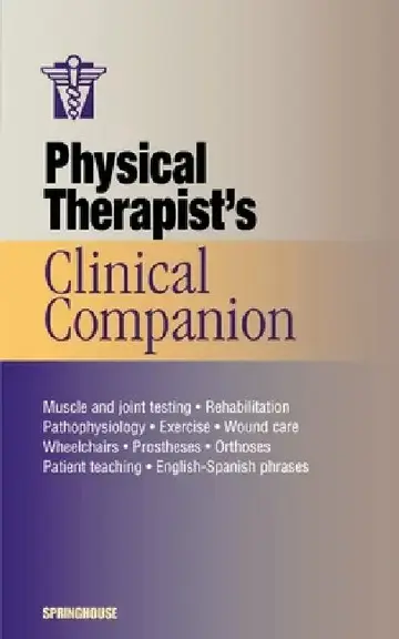 Cover of Physical Therapist's Clinical Companion