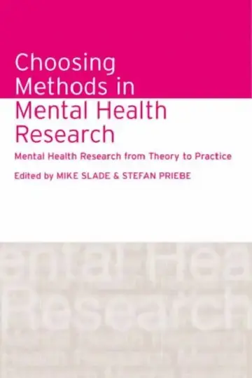 Cover of Choosing Methods in Mental Health Research