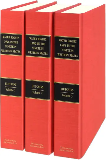 Cover of Water Rights Laws in the Nineteen Western States
